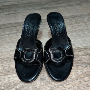 Salvatore Ferragamo Black Sandals